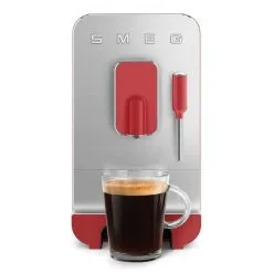 SMEG Fully Automatic Coffee Machine With Steamer | Red -Deals Coffee & Espresso Store redsteam10