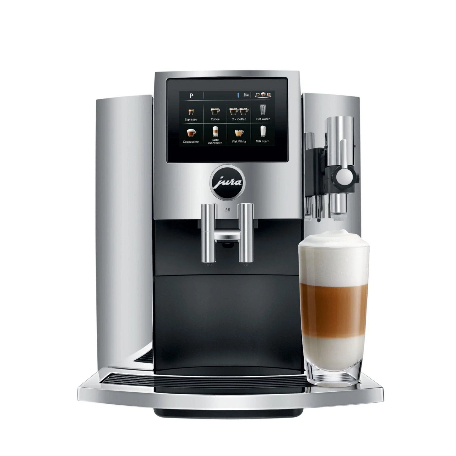 Jura S8 Multifunction Automatic Coffee & Espresso Machine | Chrome 3 Jura S8 Multifunction Automatic Coffee & Espresso Machine | Chrome