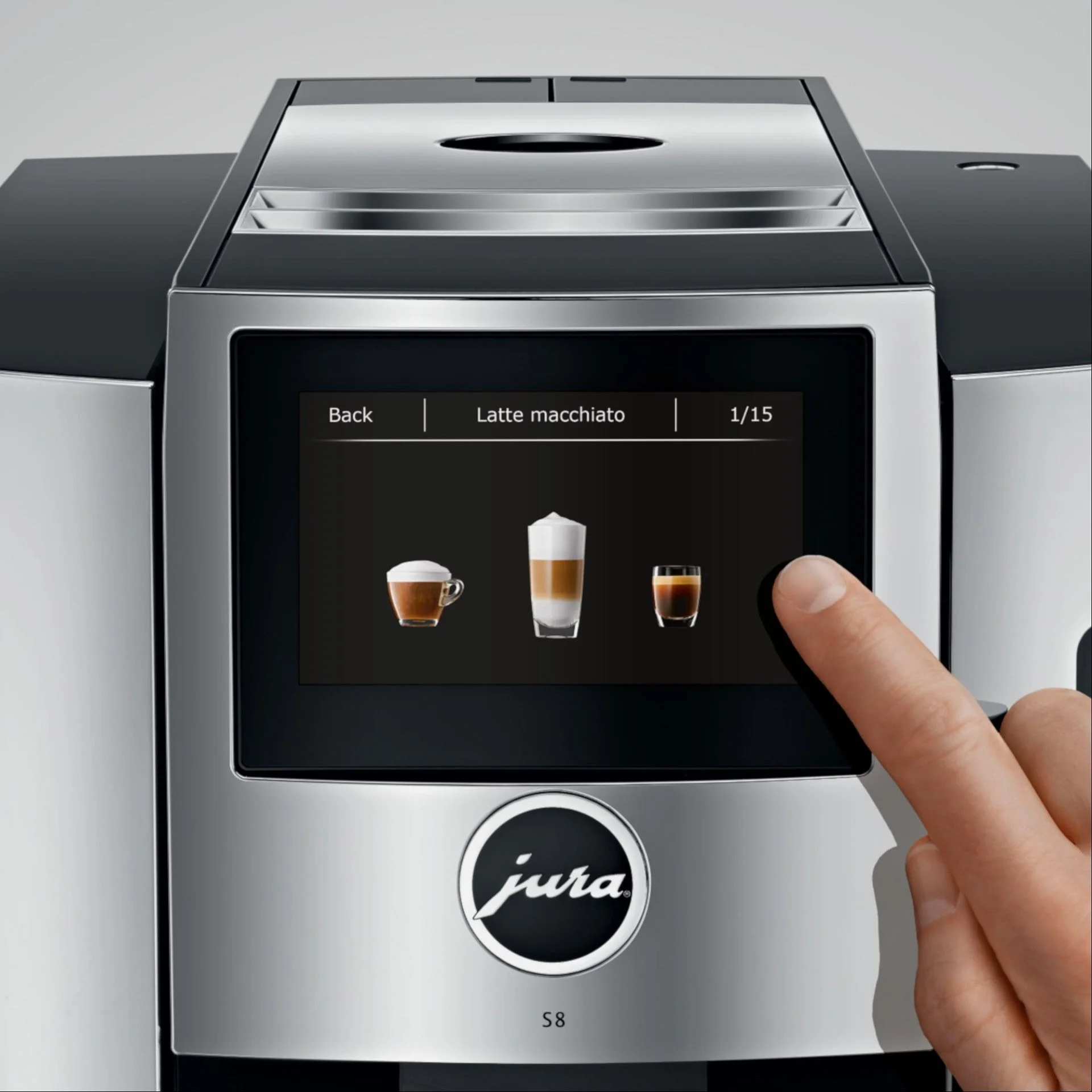 Jura S8 Multifunction Automatic Coffee & Espresso Machine | Chrome 6 Jura S8 Multifunction Automatic Coffee & Espresso Machine | Chrome - Image 4