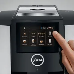 Jura S8 Automatic Coffee & Espresso Machine | Moonlight Silver -Deals Coffee & Espresso Store s8 emo mos screen idle en print eng 20189