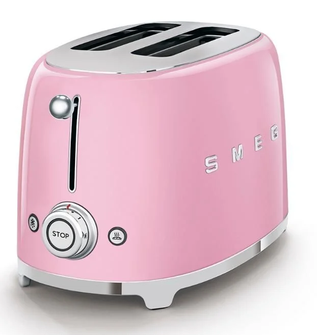 SMEG 2-Slice Toaster | Pink 3 SMEG 2-Slice Toaster | Pink