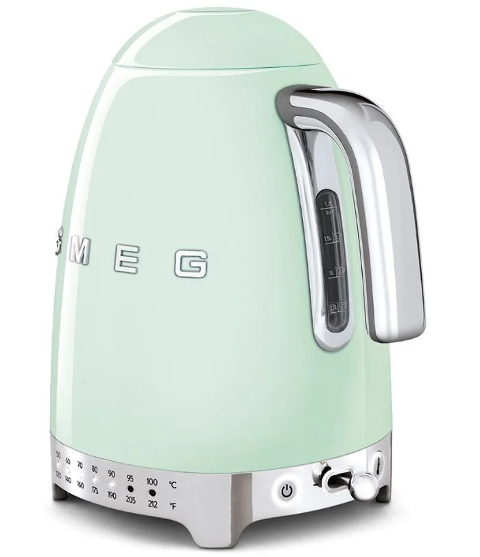 SMEG Variable Temperature Electric Water Kettle | Pastel Green - Image 2