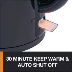 Krups 10-Cup Cool Touch Kettle With Heat Protection | Black 12 Krups 10-Cup Cool Touch Kettle With Heat Protection | Black -Deals Coffee & Espresso Store supplemental3 5