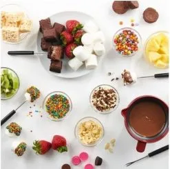 Trudeau Electric 7-Piece Chocolate Fondue Set -Deals Coffee & Espresso Store trudeau choco fondue3