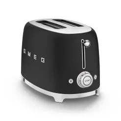 SMEG 2-Slice Toaster | Matte Black -Deals Coffee & Espresso Store tsf01blmus 6