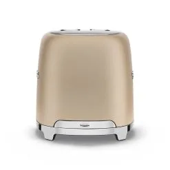 SMEG 2-Slice Toaster | Matte Champagne -Deals Coffee & Espresso Store tsf01chmus 1