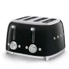SMEG 4-Slot Toaster | Black -Deals Coffee & Espresso Store tsf03blus