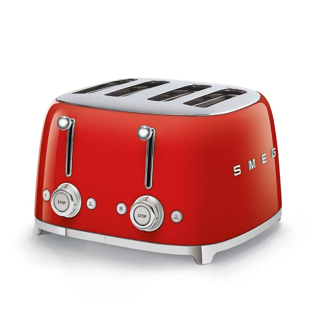 SMEG 4-Slot Toaster | Red 3 SMEG 4-Slot Toaster | Red
